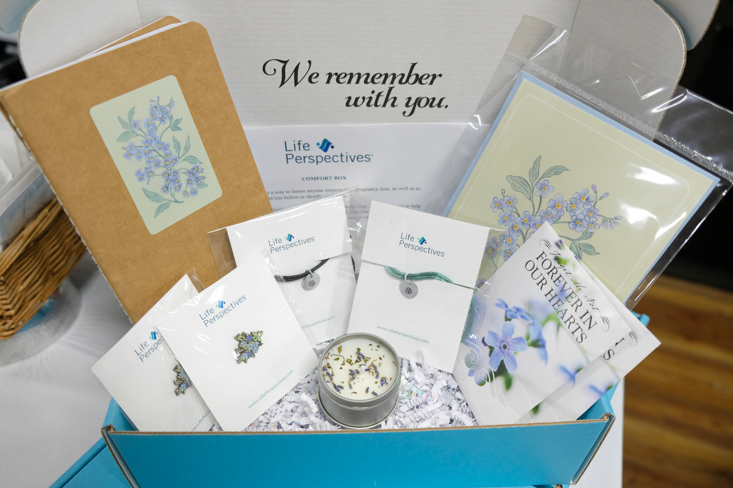 Comfort Box by Reproductive Grief opened